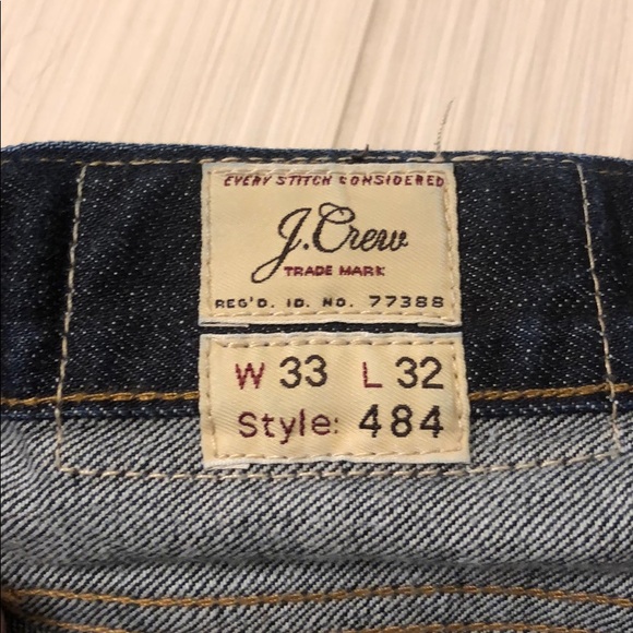 JCrew 484 Slim Fit Denim - 33w32L Resin wash - Picture 2 of 4